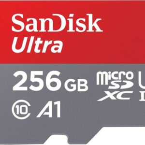 Micro Ultra 256 GB Class 10 SDHC UHS-I Memory Card Up to 120 MB/S, 1YR WRTY