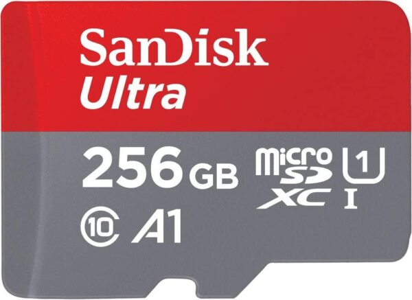 Micro Ultra 256 GB Class 10 SDHC UHS-I Memory Card Up to 120 MB/S, 1YR WRTY