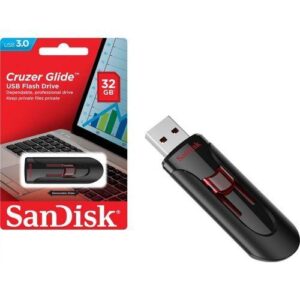 Cruzer Glide 32GB USB 2.0 Flash Drive,   (1YR WRTY)