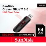 Cruzer Glide 64GB USB 2.0 Flash Drive,   (1YR WRTY)