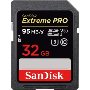 Extreme Pro 32GB SDXC UHS-I Card For Camera,   (1YR WRTY)