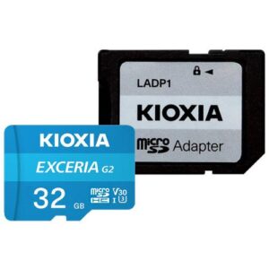 Exceria G2 32GB MicroSDHC, UHS-I, up to 100MB/s Read 50MB/s Write C10 A1 V30 U3