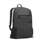 High Capacity Dual Tone Backpack with Multiple Pockets for Laptops Up to 15.6", Black