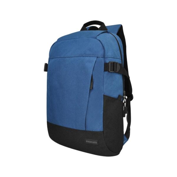 15.6" Casual Laptop Backpack With 1 Main Compartment, 1 Front Zipper, Blue