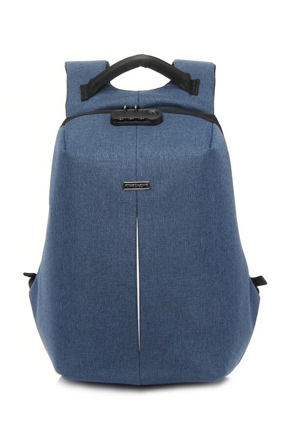 Anti-Theft Water-Resistant Backpack for 16? Laptops with TSA Lock, USB Port & Rear Anti-Theft Pocket, Blue