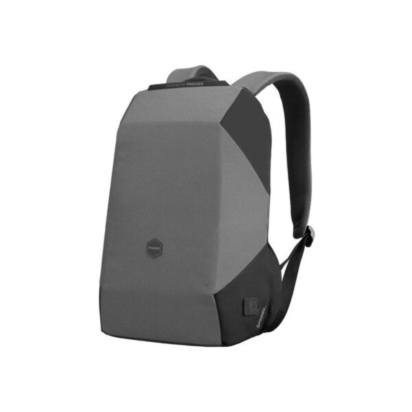15.6" RPET Water Resistant Backpack with Hidden Back Pocket, Dedicated Tablet Pocket, Grey
