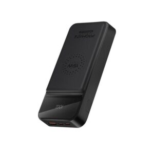 AuraTorq-20 20000mAh Ultra Slim 15W Wireless Charging Power Bank with 20Watt PD & QC3.0, Black,   (1YR WRTY)
