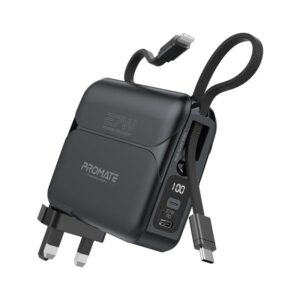PowerPack-20Pro Ultra-compact 20000mAh Fast Charging Power Bank with AC Charger,   (1YR WRTY)