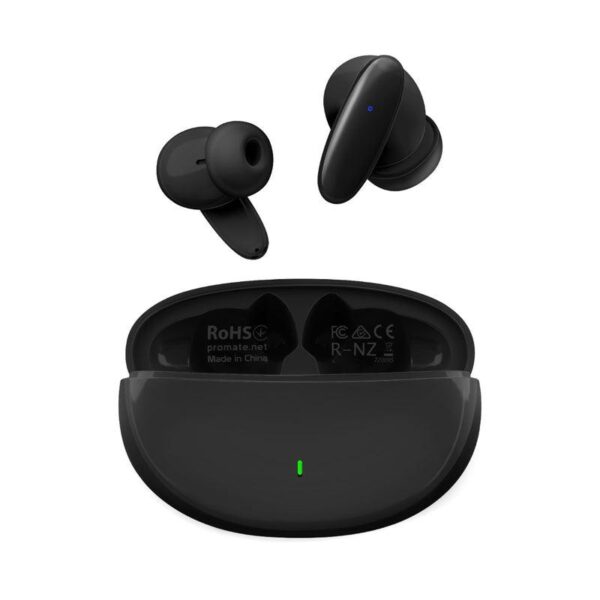 Lush Compact Bluetooth Acoustic In-Ear TWS Earphone, Black,   (1YR WRTY)