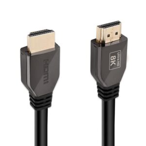 8K@60Hz HDMI 2.1 Cable with 48Gbps Bandwidth & eARC Support, 2M Cable Length,   (1YR WRTY)