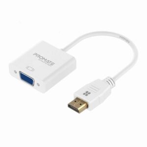 HDMI to VGA Display Adaptor With Up to 1080p HD ResoluOon Support, Plug & Play Support, White,   (1YR WRTY)