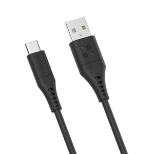 Ultra-Fast USB-A to USB-C Soft Silicone cable,   (1YR WRTY)