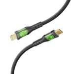 TransLine-Ci 27W Power Delivery USB-C to Lightning Transparent Cable, 1.2m, Black,   (1YR WRTY)