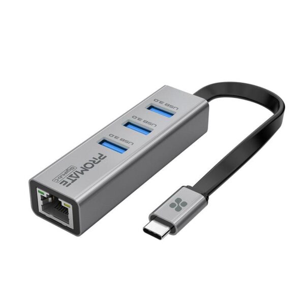 GigaHub-C USB-C Hub with 3 USB 3.0 Ports & 1000Mbps LAN Port,   (1YR WRTY)