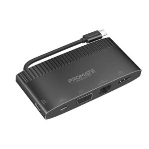 MediaHub-C6 -6-in-1 Highly Versatile USB-C Media Hub with 100W Power Delivery,   (1YR WRTY)