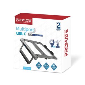 PrimeBase-C 9-in-1 Multiport USB-C Hub with Laptop Stand,   (1YR WRTY)