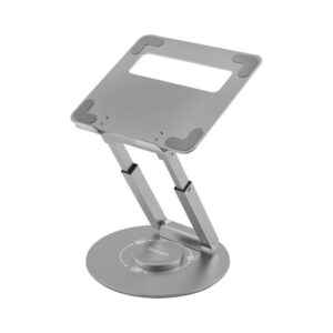 DeskMate-6 Ergonomic Multi-Level Aluminium Laptop Stand For 10" to 17" Laptops, 360? Rotatable,   (1YR WRTY)