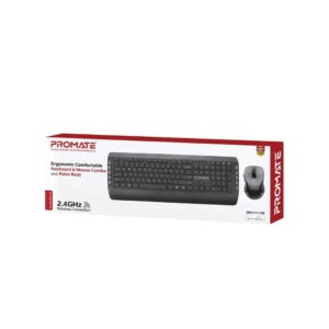 ProCombo-10 Ergonomic Multimedia Wireless Keyboard & Mouse Combo, Black/English,   (1YR WRTY)