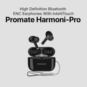 HARMONI-PRO High Definition Intellitouch True Wireless Earphone - Black,   (1YR WRTY)
