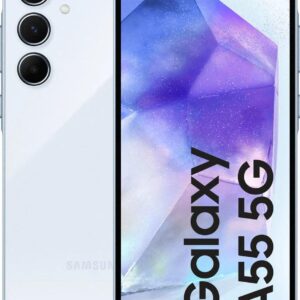 Galaxy A55 5G, 6.6", 128GB + 8GB RAM (Dual SIM), 5000mAh, Awesome IceBlue  (2YRs WRTY)