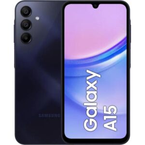 Galaxy A15, 6.5", 128GB + 4GB RAM (Dual SIM), 5000mAh, Blue Black  (2YRs WRTY)