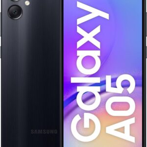 Galaxy A05, 6.7", 64GB + 4GB RAM (Dual SIM), 5000mAh, Black  (2YRs WRTY)