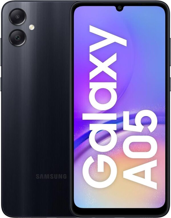 Galaxy A05, 6.7", 64GB + 4GB RAM (Dual SIM), 5000mAh, Black  (2YRs WRTY)
