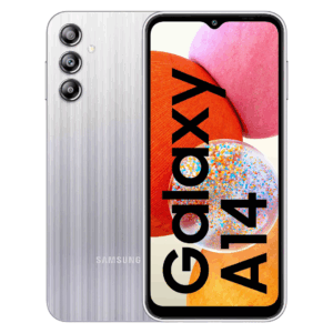 Galaxy A14 4G, 6.6", 128GB + 4GB RAM (Dual SIM), 5000mAh, Silver  (2YRs WRTY)