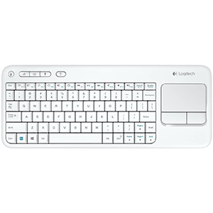 K400 Plus Wireless Touch Keyboard - White
