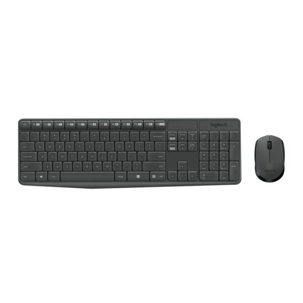MK235 Wireless Keyboard and Mouse Combo - Black