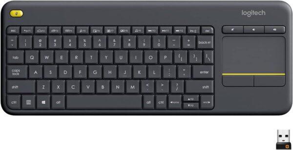 K400 Plus Wireless Touch Keyboard - Black