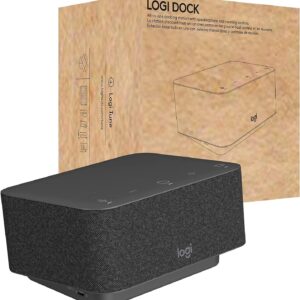 Logi Doc, All-in-One USB C Laptop Docking Station - Black