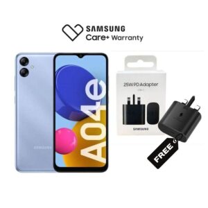 Galaxy A04e, 6.5", 32GB + 3GB RAM (Dual SIM), 5000mAh, Blue  (2YRs WRTY)