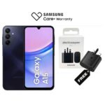 Galaxy A15, 6.5", 128GB + 6GB RAM (Dual SIM), 5000mAh, Black  (2YRs WRTY)