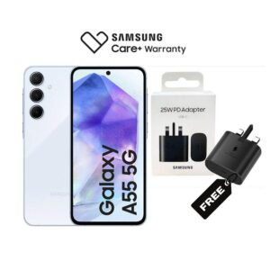 Galaxy A55 5G, 6.6", 128GB + 8GB RAM (Dual SIM), 5000mAh, Awesome IceBlue  (2YRs WRTY)