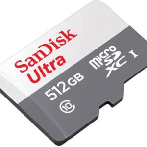 512GB Ultra microSDXC UHS-I Memory Card- 100MB/s, C10, U1, Full HD, A1, ,   (1YR WRTY)