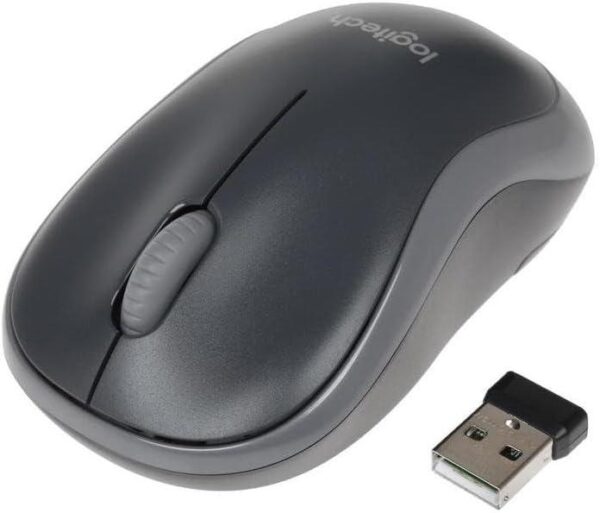 M185 Wireless Mouse, 2.4GHz with USB Receiver, Optical Tracking, Quiet & Lightweight, Long Battery Life, for PC, Mac, Laptop, Chromebook - Black