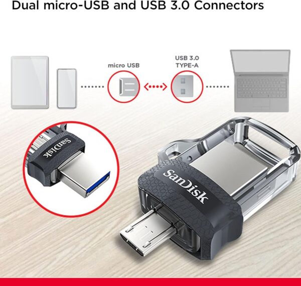 USB 3.0 OTG Flash Disk Drive micro USB to USB Ultra Dual drive 16gb m3.0   (1YR WRTY)