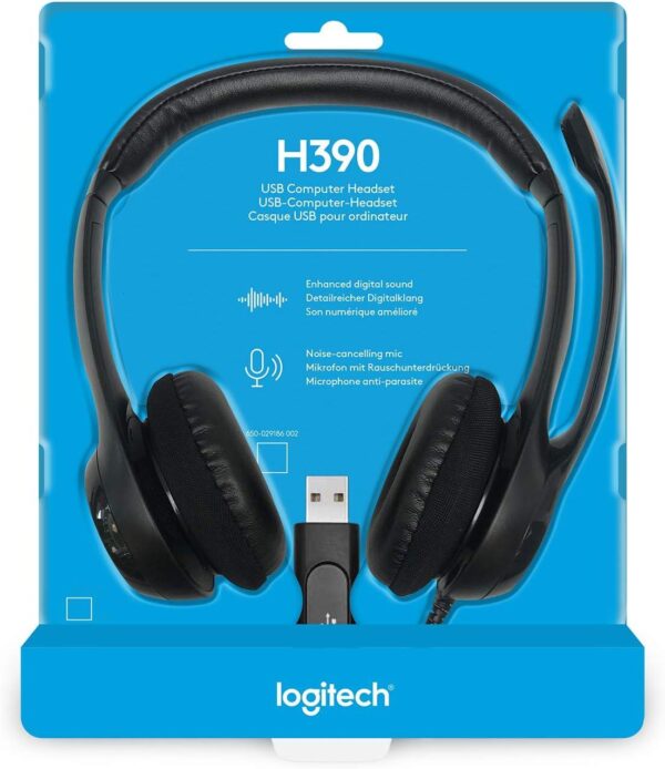 H390 USB Headset with Noise-Canceling Mic 
,   (1YR WRTY)