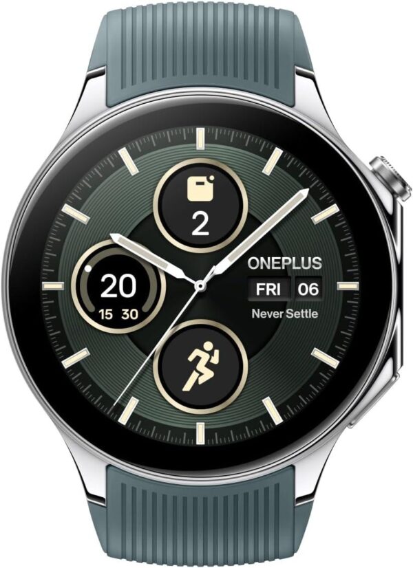 Watch 2, 32GB, 100-Hour Battery, Health & Fitness Tracking, Sapphire Crystal Design, Dual-Engine, Wear OS by Google - Radiant Steel.