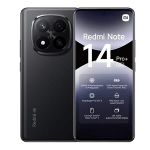 Redmi Note 14 Pro+ 5G, 6.67", 256GB + 8GB (Dual SIM), 5110mAh, Midnight Black